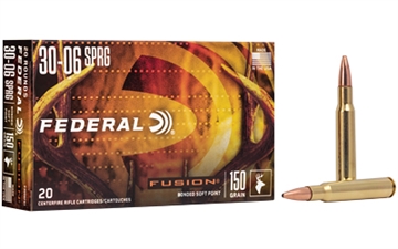 Picture of Federal Fusion 30-06Springfield 150gr Bonded Soft Point 20 Per Box/10 Case F3006FS1