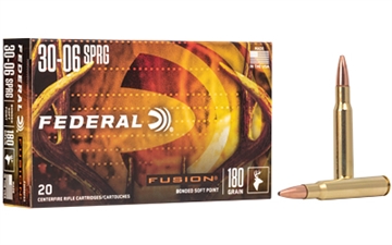 Picture of Federal Fusion 30-06Springfield 180gr Bonded Soft Point 20 Per Box/10 Case F3006FS3