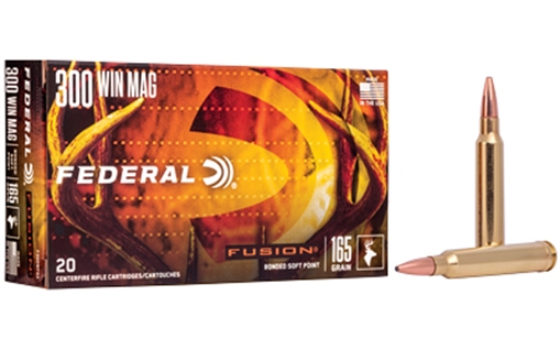 Picture of Federal Federal Fusion Rifle Ammo 300 Win Mag 165 gr. Fusion Soft Point 20 rd. F300WFS2