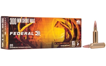 Picture of Federal Fusion 300WSM 165gr Bonded Soft Point 20 Per Box/10 Case F300WSMFS1