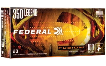 Picture of Federal Fusion 350Legend 160gr Bonded Soft Point 20 Per Box/10 Case F350LFS1