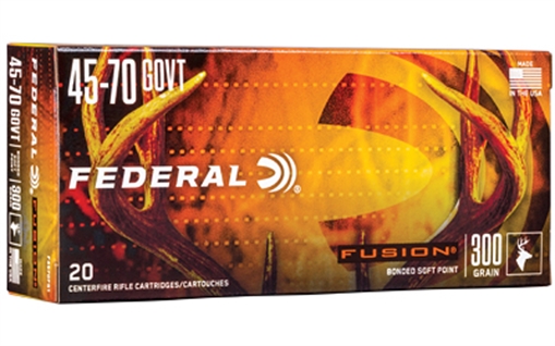 Picture of Federal Fusion 45-70Gov 300gr Bonded Soft Point 20 Per Box/10 Case F4570FS1