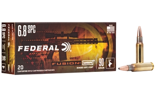 Picture of Federal Fusion, MSR, 6.8SPC, 90 Grain Soft Point, 20 Round Box F68MSR2