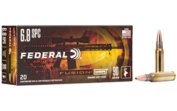 Picture of Federal Fusion, MSR, 6.8SPC, 90 Grain Soft Point, 20 Round Box F68MSR2