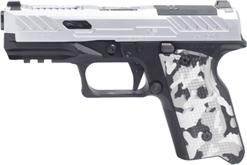 Picture of Fusion XF PRO, Semi-automatic Pistol, Striker Fired, Aluminum Frame, Compact, 9MM, 4" Barrel, Tenifer Finish, Black, Chrome Slide, Fixed Combat Sights, Optic Ready, 10 Rounds, 2 Magazines XF-9-C-10 XF9C10