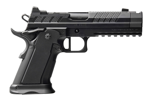 Picture of Fusion Firearms XP-COMP-9-BLK-10 XP Comp 9mm Luger 10+1 4.60" Black Tennifer Compensated Barrel, Tennifer QPQ Steel Integrated Compensator/Optic Ready Slide & Steel Frame w/Beavertail & Picatinny Rail