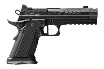 Picture of Fusion Firearms XP-COMP-9-BLK XP Comp 9mm Luger 17+1 4.60" Black Tennifer Compensated Barrel, Tennifer QPQ Steel Integrated Compensator/Optic Ready Slide & Steel Frame w/Beavertail & Picatinny Rail, B