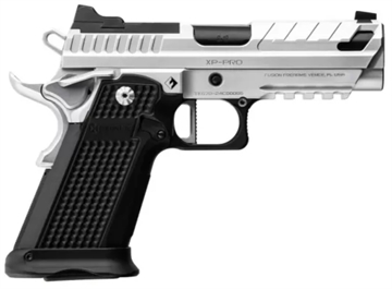 Picture of Fusion XP Pro, Semi-automatic Pistol, Single Action, Aluminum Frame, Full Size, 9MM, 4" Barrel, Tenifer Finish, Chrome Slide, Black Frame, Fixed Combat Sights, Optic Ready, 17 Rounds, 2 Magazines XP-9-C