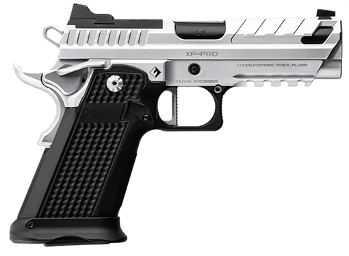 Picture of Fusion Firearms XP Pro Sports South Exclusive 9mm Luger 17+1 4" Bull Barrel Steel Optic Cut/Serrated/Vent Cut Slide Steel Frame w/Picatinny Rail Aluminum Grip RMR Footprint XP9BLKC
