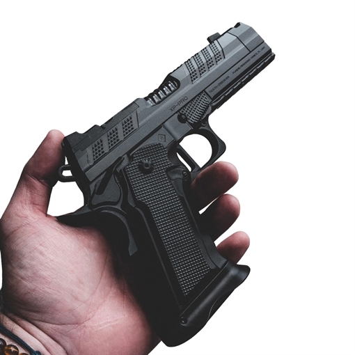 Picture of FUSION XP COMP HGA 9MM 4.6IN COMPED AND PORTED  BBL FS BLK 2 17RD MAGS OPTICS CUT THUMB REST XP-COMP-9-BLK-P-TR XP-COMP-9-BLKPT