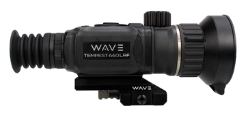 Picture of Wave Tempest 660D LRF Thermal Black 3.4x60mm Illuminated Multi Reticle, Digital Zoom 13.6x Rapid/Smooth, 640x512, 12 Microns, 50 Hz Resolution WTS300