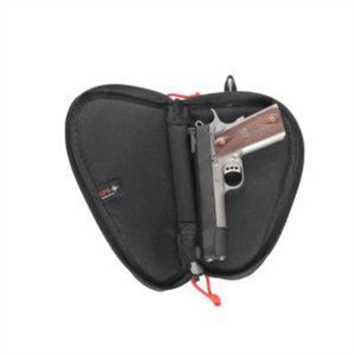 Picture of G-Outdoors Contoured Pistol Case w/Locking Zipper for 3" or less Barrels-Black GPS-855CPCB