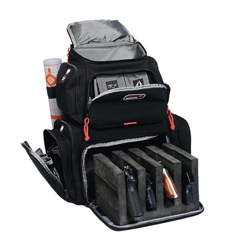 Picture of GPS Bags 1711BP Handgunner Black 1000D Nylon Holds 4 Handguns 1711BP GPS-1711BP