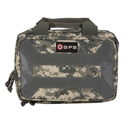 Picture of GPS Bags Pistol Case Gray Digital 600D Polyester Holds 1 Handgun PC15ACU