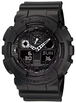 Picture of G-shock/vlc Distribution G-Shock Tactical XL 52mm Keep Time Black Features Stopwatch/Speedometer GA1001A1