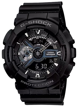 Picture of G-shock/vlc Distribution G-Shock Tactical Black Stainless Steel Bezel 145-215mm GA1101BCR