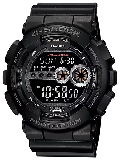 Picture of G-shock/vlc Distribution G-Shock Tactical Black Stainless Steel Bezel GD1001B
