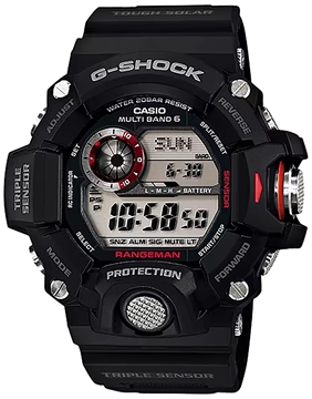 Picture of G-shock/vlc Distribution G-Shock Tactical Rangeman Keep Time Black Size 145-215mm Features Digital Compass GW94001
