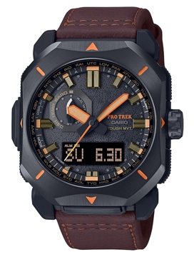 Picture of G-shock/vlc Distribution Casio Pro Trek Black/Brown Size 145-215mm Features Digital Compass PRW6900YL5
