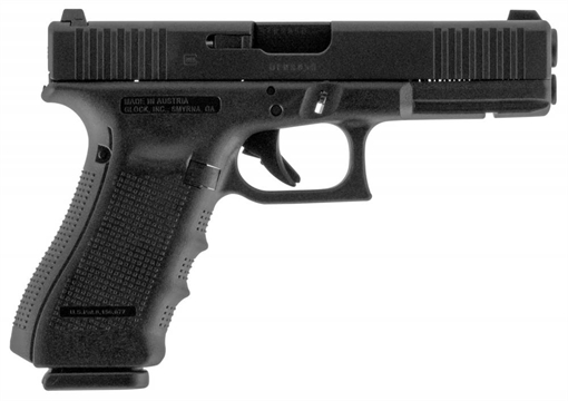 Picture of G17 GEN 4 9MM 4.49 IN BBL - BLACK - FRONT SERRATIONS PG1750733FS