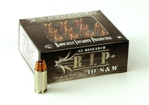 Picture of G2 Research .40 S&W 115 Grain R.I.P. Ammo - Box of 20 round G2R-00003