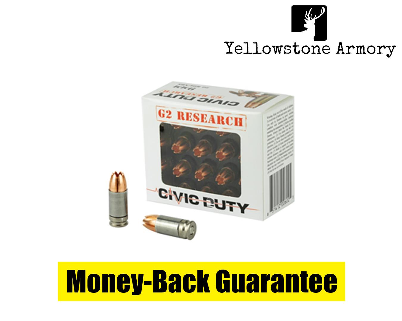 G2 RESEARCH CIVIC DUTY 9MM 100GR 20/25 G00602-img-0