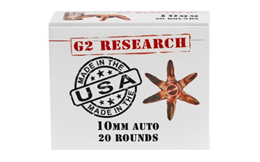 Picture of G2 Research Civic Duty, 10MM, 122 Grain, Lead Free, 20 Round Box, California Certified Nonlead Ammunition G00622