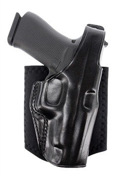 Picture of Galco Ankle Glove Size Fits Ankles up to 13" Black Leather Hook & Loop Compatible w/Glock 29/30/30S Right Hand AG298B