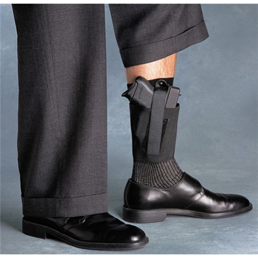 Picture of Galco Cop Ankle Band Size Medium Black Neoprene Velcro Compatible w/Sig P365/Glock 42/Ruger LCP II Right Hand CAB2M