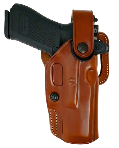 Picture of Galco APO226R APO Strongside/Crossdraw OWB Tan Steerhide Fits Glock 19 Gen 1-5 Belt Holster Mount Right Hand 601299034358