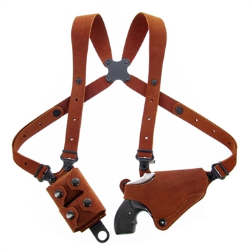 Picture of Galco Classic Lite 2.0 Shoulder System Size Fits Chest Up To 56" Natural Leather Fits 1911 Fits Bersa Thunder Right Hand CL2212