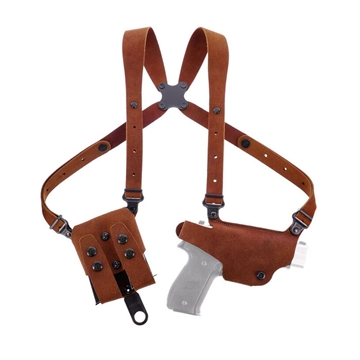 Picture of Galco Classic Lite 2.0 Shoulder System Holster for Springfield XD-S with 3.3" Barrel Natural RH CL2-662