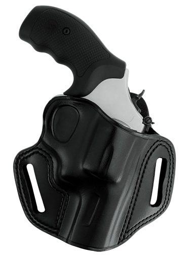 Picture of Galco CM192B Combat Master Belt Holster OWB Black Steerhide Fits S&W L Frame M686 3" Right Hand 601299028258