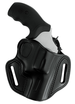 Picture of Galco CM192B Combat Master Belt Holster OWB Black Steerhide Fits S&W L Frame M686 3" Right Hand 601299028258