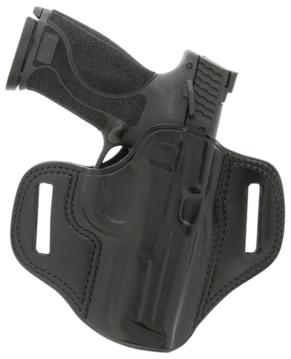 Picture of Galco Combat Master OWB Black Leather Belt Slide Compatible w/Ruger Security-9/Glock 17/Glock 22 Gen2-5 Belt 1.75" Wide Right Hand CM224B