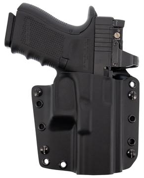 Picture of Galco Corvus IWB/OWB Black Kydex Belt Loop Fits CZ P-10F/Glock 17 Gen 5/Zev Tech Right Hand CVS224RB