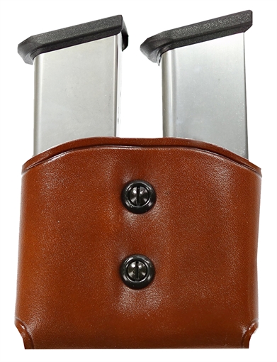 Picture of Galco DMC Mag Carrier Double Tan Leather Belt Loop 45 ACP Belts 1.50-1.75" Wide Compatible w/ Single Stack Compatible w/ Sig P220 Compatible w/ 1911 DMC26
