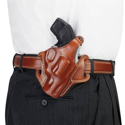 Picture of Galco Fletch OWB Tan Leather Belt Slide Fits S&W K Frame Fits Ruger Security-Six Right Hand FL114