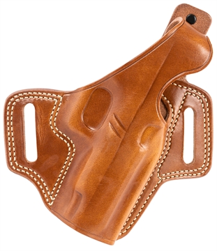Picture of Galco Fletch OWB Tan Leather Belt Slide Compatible w/ Glock 48/48 MOS/S&W M&P Shield EZ Belt Up to 1.75" Wide Right Hand FL834
