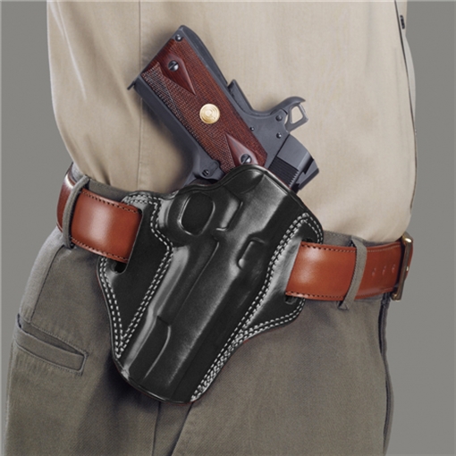 Picture of Galco Combat Master OWB Black Leather Belt Slide Fits Sig P320 Compact Fits Sig P320X Compact Fits Sig M18 Right Hand CM822B