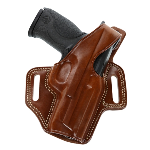 Picture of Galco Fletch OWB Black Leather Belt Slide Fits 1911 Right Hand FL212RB