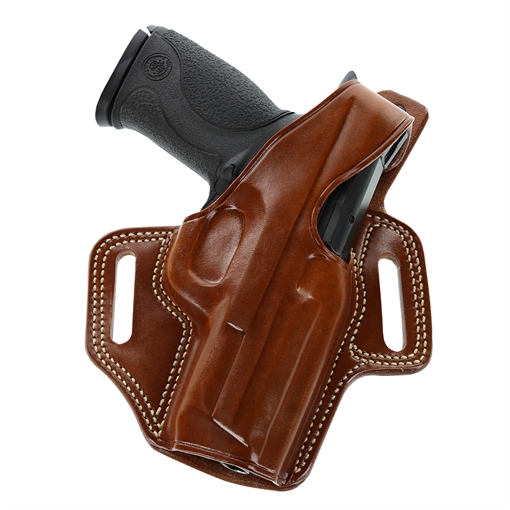 Picture of Galco Fletch OWB Black Leather Belt Slide Compatible w/Glock 43/43X, Springfield Hellcat Belt Up to 1.75" Wide Right Hand FL800RB