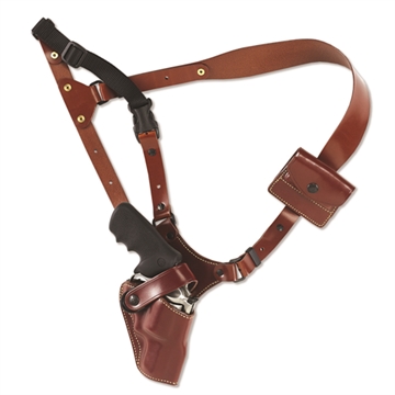 Picture of Galco Great Alaskan Chest Holster Fits Chest Up To 54" Tan Leather Shoulder/Torso Strap Fits S&W X Frame 500 4" Right Hand GA170