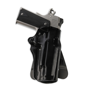Picture of Galco Speed Master 2.0 OWB Black Leather Paddle Fits S&W M&P Shield EZ Right Hand SM2858B