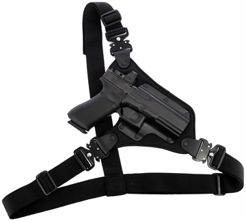 Picture of Galco High Ready Fits Chest Up To 58 " Black Kydex/Nylon Shoulder/Torso Strap Fits Sig P220/P226/Browning BDA Right Hand HR248RB