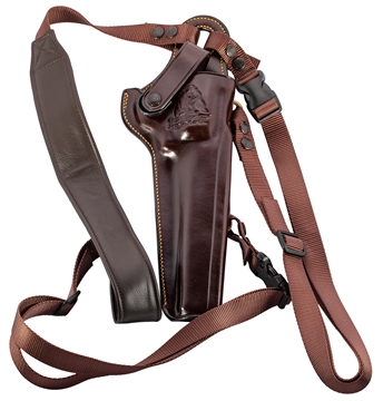 Picture of Galco Kodiak Chest Holster Havana Brown Leather Shoulder/Torso Strap Fits Ruger Super Redhawk 7.50" Right Hand KK130H