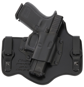 Picture of Galco KingTuk Deluxe IWB Black Kydex/Leather Compatible w/Ruger Security-9/Glock 17 Gen1-5/22 Gen2-5 UniClip Mount Right Hand KT224B