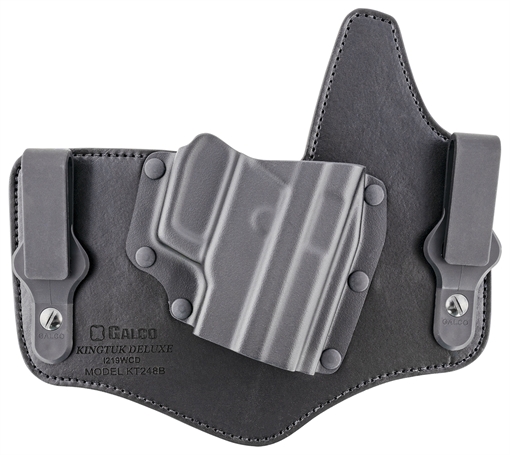 Picture of Galco KingTuk Deluxe IWB Black Kydex/Leather UniClip Fits Sig P220 Fits Sig P226 Right Hand KT248B