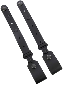 Picture of Galco Horizontal Shoulder System Tie Down Set 2.0 Black Full Grain Leather Ambidextrous MC2TDB