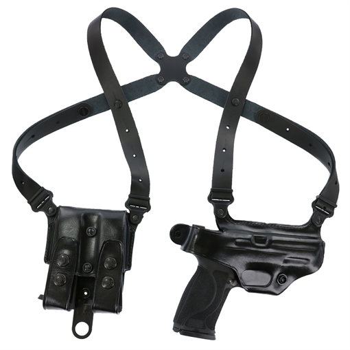 Picture of Galco Miami Classic Shoulder System Size Fits Chest Up To 56" Black Leather Fits Sig P320 Fits Sig P320 Compact Fits Sig M18 Right Hand MC820B